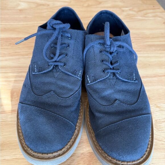 Toms Men's Navy Oxfords - Picture 3 of 8
